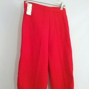 Vtg Girl's Red Corduroy Pants New Old Stock